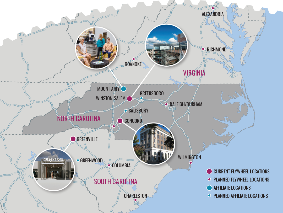 Affiliate Locations of Flywheel