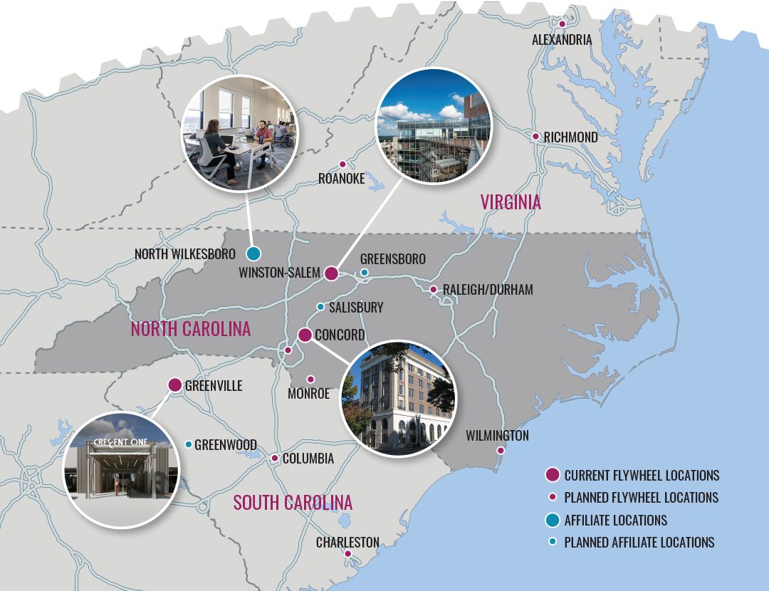 Affiliate Locations of Flywheel